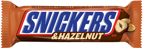 Snickers & Hazelnut Candy Bar - Snickers Hazelnut (500x499), Png Download