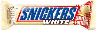 Crammed With Peanuts, Caramel And Nougat Then Coated - Snickers Limited Edition White (400x343), Png Download