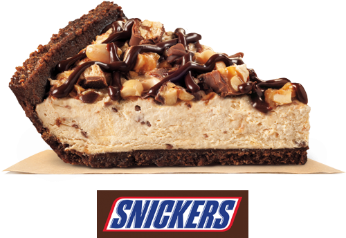 Pie Made With Snickers Released By Burger King - Burger King Twix Pie (500x500), Png Download