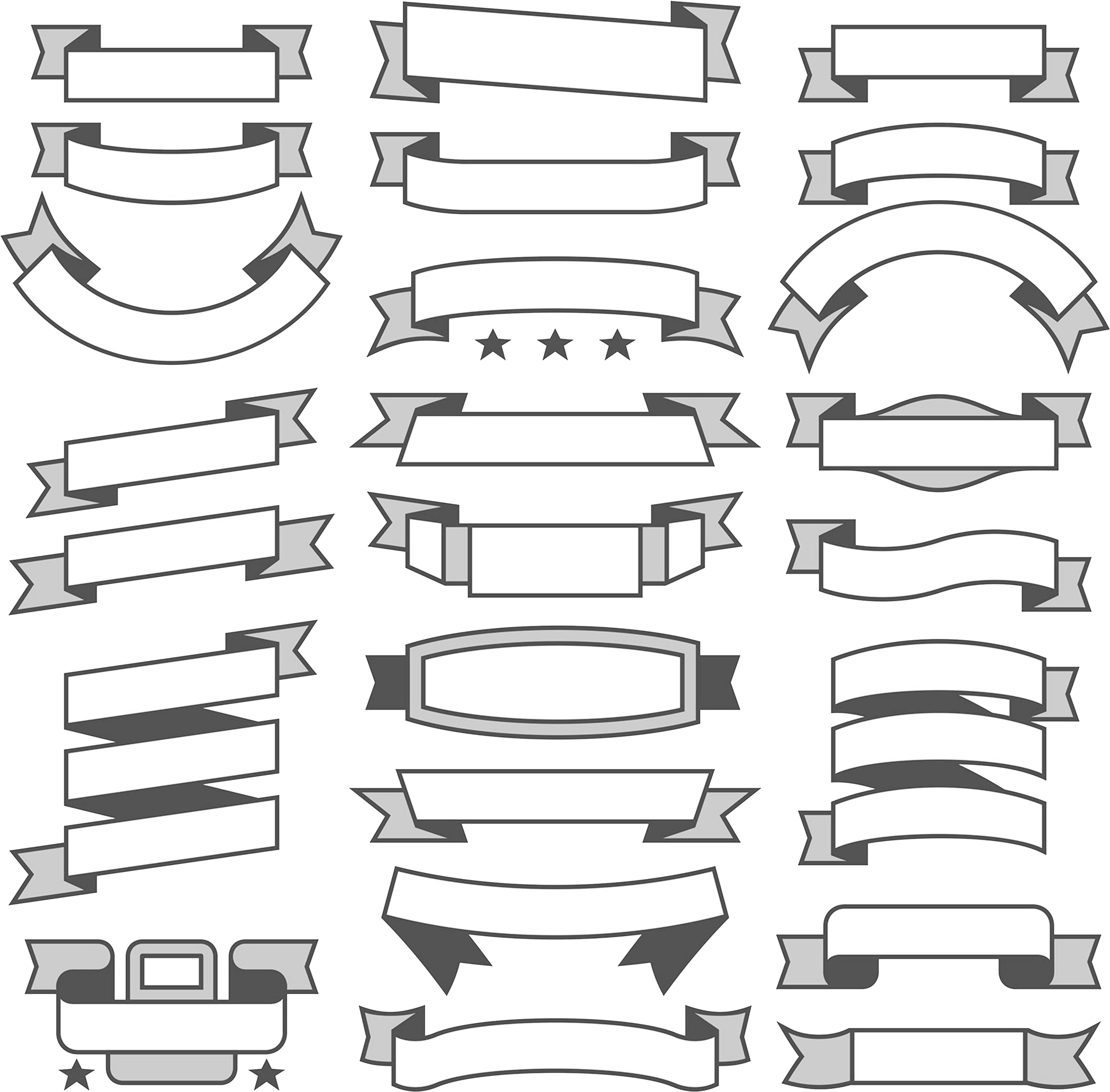 Rubans Vintage Label - Ruban Vintage (3128x3128), Png Download