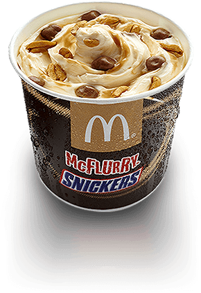 Mcflurry® Snickers® - Buttercream (547x547), Png Download