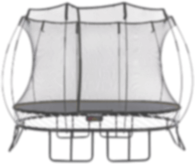 O92 O92 - Springfree Trampoline - 8x11ft Medium Oval Trampoline (389x327), Png Download