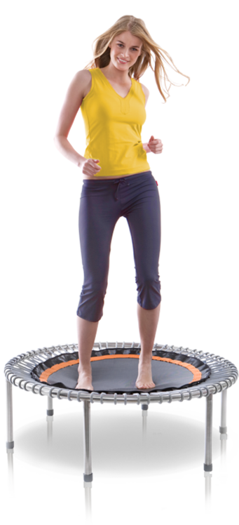 A Young Woman Undertakes Cardio Vascular Training On - Exercise (341x748), Png Download