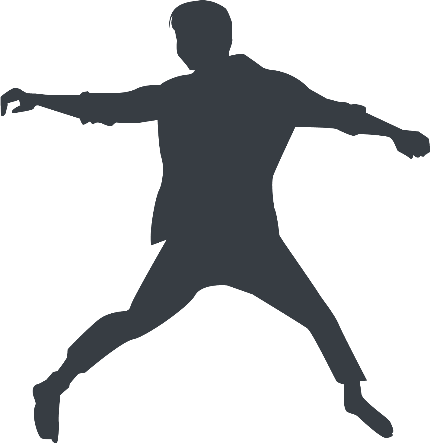 Athlete Silhouette - Athlete (2271x2021), Png Download