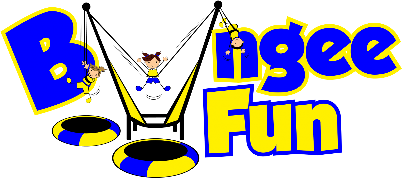 About The Bounce - Bungee Trampoline Logo (1600x727), Png Download