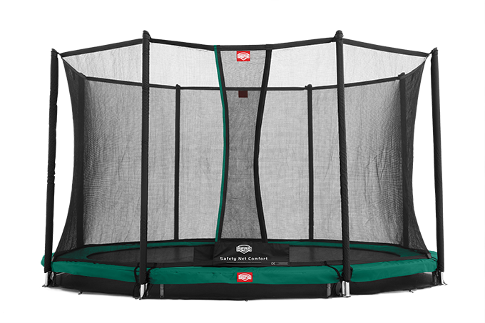 Berg Favorit 14ft Inground Trampoline Comfort Net - Berg Favorit Comfort Inground 14ft Trampoline With (680x453), Png Download