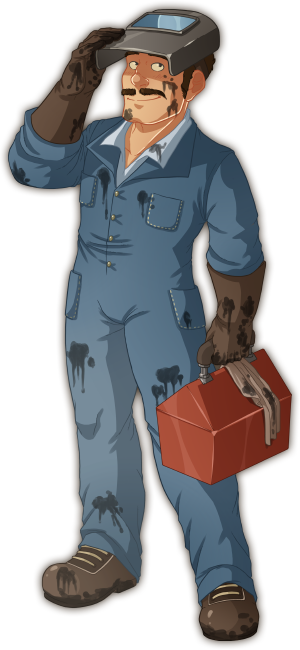 Mechanic (300x650), Png Download
