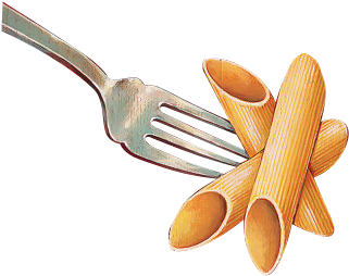 Clipart Library Library Fork Transparent Noodle Png - Pasta Fork Png (556x543), Png Download