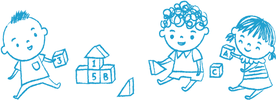 Building Blocks To Cradle - Kindergarten Transparent (640x232), Png Download