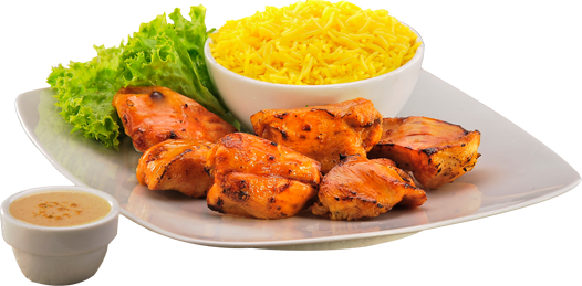 Rice And Chicken Png (526x259), Png Download
