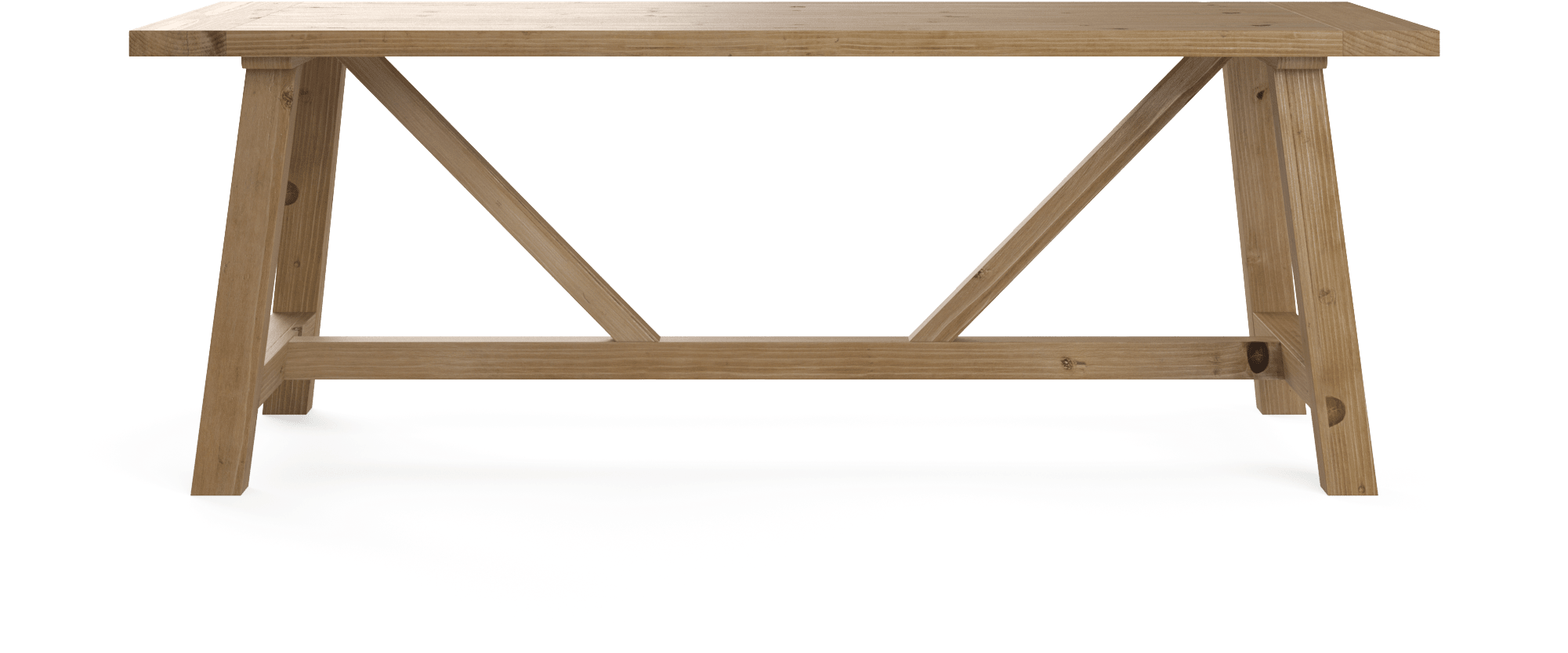 Trestle Dining Table And How To Place It - Table (2000x1036), Png Download
