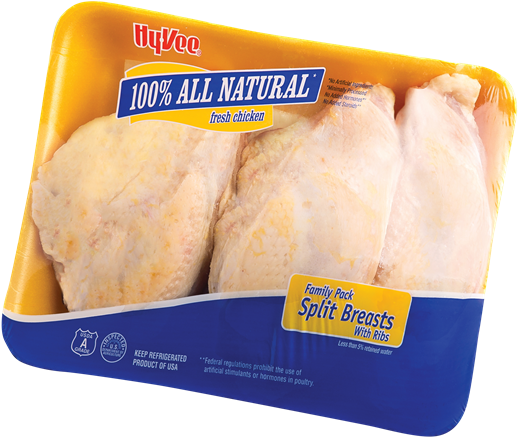 Split Chicken Breast With Ribs Value Pack - Ribs (600x507), Png Download