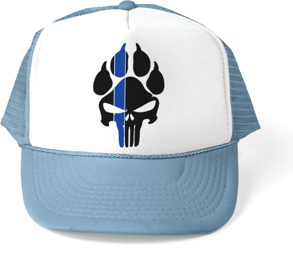 *new Style* K9 Punisher Police Trucker 5 Panel Cap - Hat (900x900), Png Download