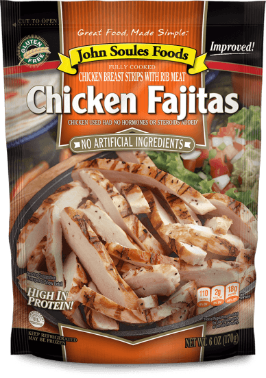 6oz Refrigerated - John Soules Chicken Fajita (388x552), Png Download
