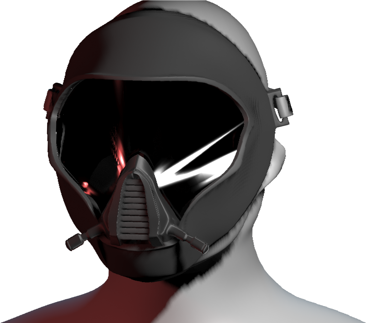 Amazing-image - Futuristic Gas Mask Design (1920x1080), Png Download