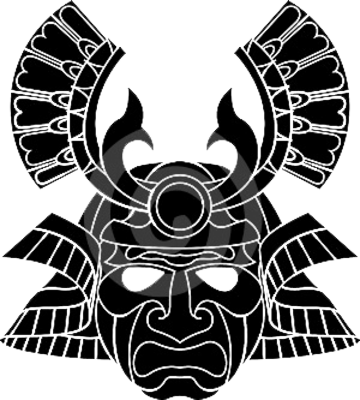 Either That Or The Classic Pirates Versus Ninja Battlezone - Samurai Mask Vector Png (360x400), Png Download