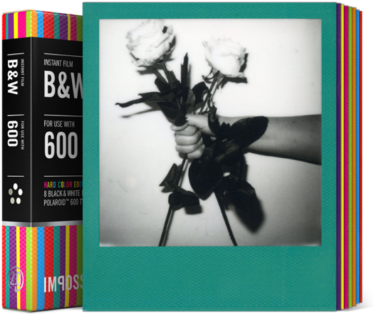 Impossible Instant Black And White Film With Hard Color - Impossible B&w Film For 600 Hard Color Frame (600x600), Png Download