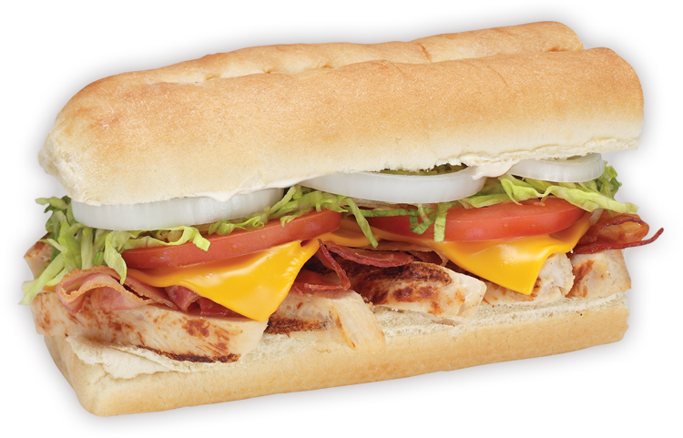 Grilled Chicken Breast, Crisp Bacon, Smoked Cheddar, - Blimpie Chicken Sub (750x481), Png Download