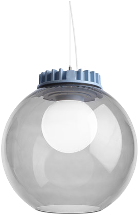 City Globe Grey Opal - Pendant Light (750x561), Png Download