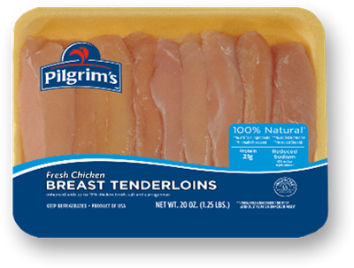 Breast Tenderloins - Individually Wrapped Chicken Thighs (480x388), Png Download