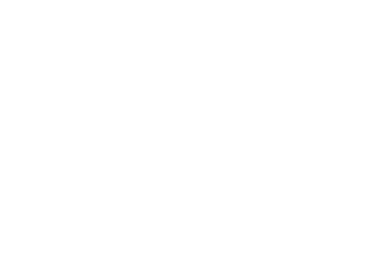 White Wifi Signal - Car Nfc (1280x924), Png Download