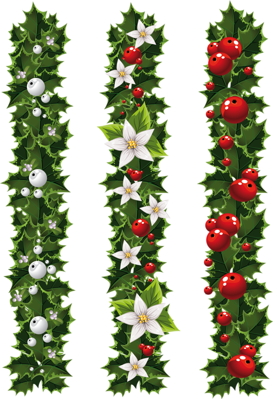 Adorno Navidad - Christmas Garlands (547x800), Png Download