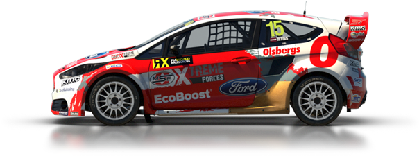 Dirt Rally Ford Fiesta Rallycross - World Rally Car (762x293), Png Download