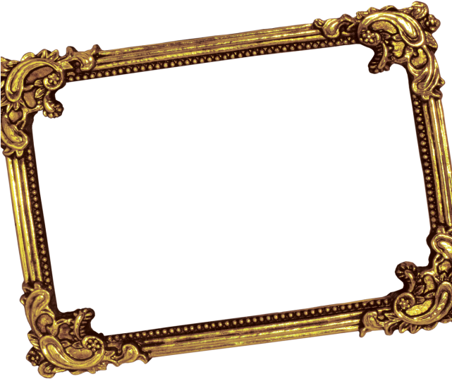 Luxury Photo Frame, Golden Photo Frame, Wedding Photo - Portrait Tablet - Ipad Mini 1 (horizontal) (640x640), Png Download