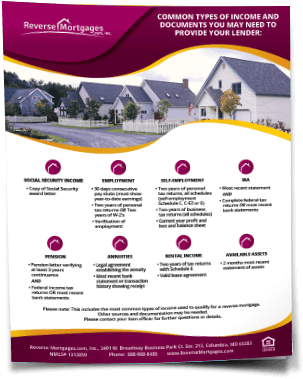 Hecm Income Documentation - Mortgage Flyers (400x400), Png Download