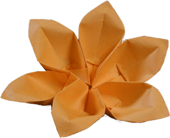 Free Png Flower Origami Png Images Transparent - Flower Origami Transparent Background (850x638), Png Download