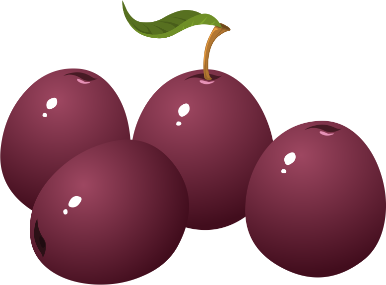 Png Plum Clipart - Plum Cartoon Png (778x574), Png Download