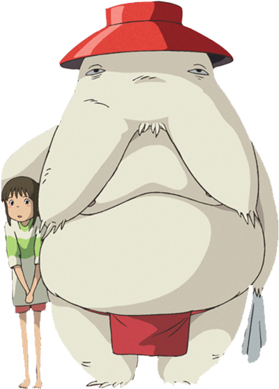 Chihiro Crosses The River And Reunites With Her Restored - Spirited Away Radish Spirit (515x630), Png Download