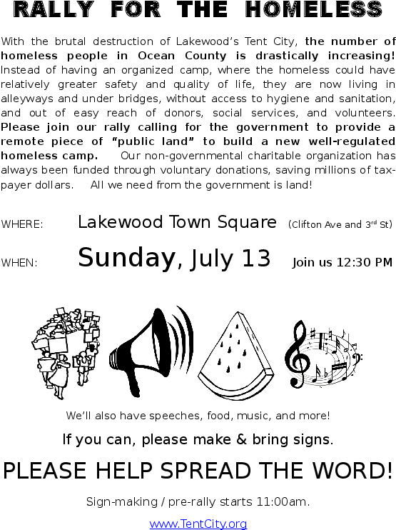 20131104 Tentcitynj Flyer By Tamara 0 11 Jan 2014 - Music Clip Art (612x792), Png Download