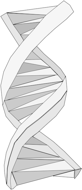 Dna Origami Paper Crane - Clip Art (1129x750), Png Download