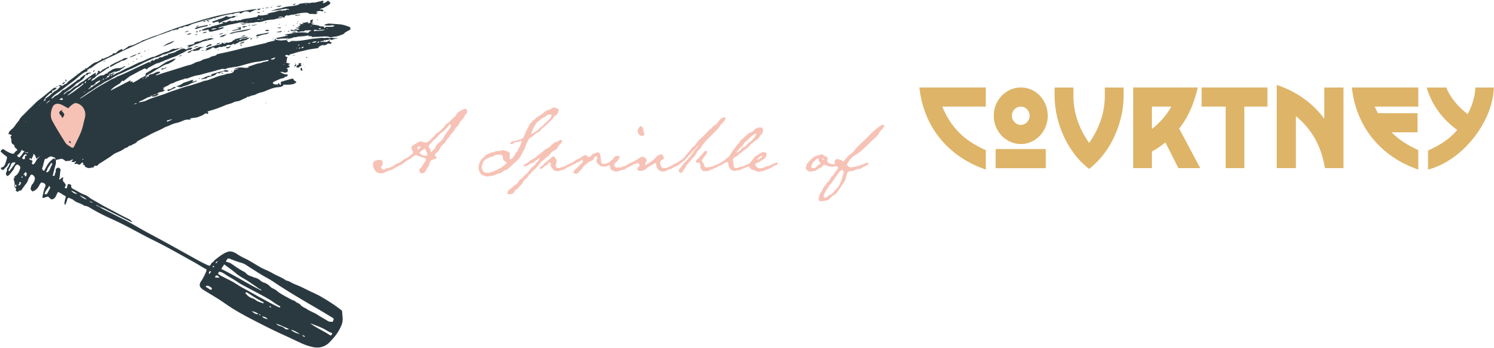 A Sprinkle Of Courtney - Calligraphy (2347x504), Png Download
