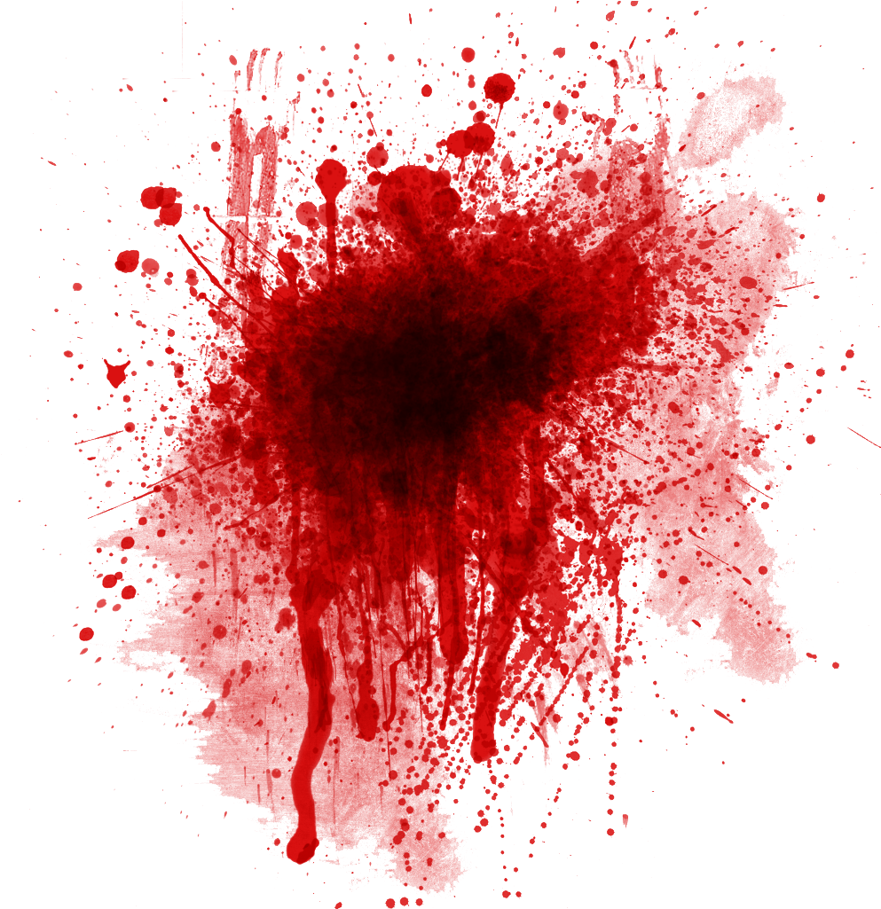 Blood Stain Png Transparent Clipart Free Stock - Blood Splatter Png (1024x1024), Png Download