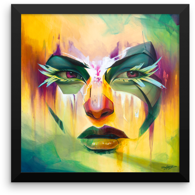 'love Letter' Print - Modern Art (1000x1000), Png Download