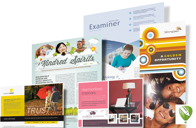 Coreldraw Templates & Graphic Design Layouts - Indesign Designs (641x420), Png Download