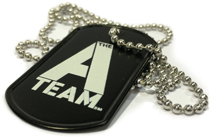 A-team Dog Tags - Chain (430x287), Png Download