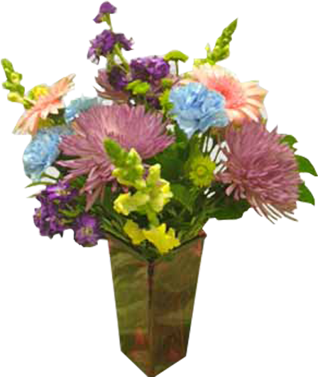 Watercolors - Awesome Birthday Floral Arrangement (600x600), Png Download