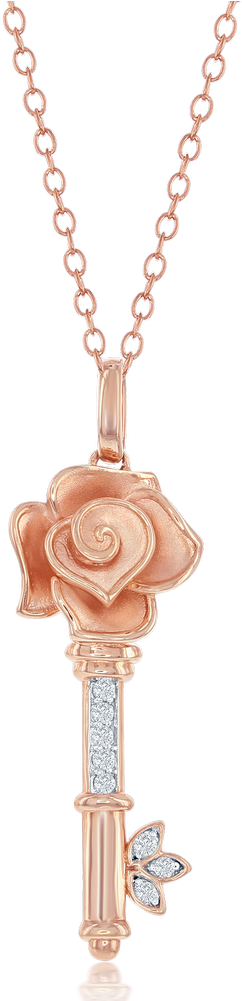 Enchanted Disney's 14k Rose Gold 1/10ctw Diamond Disney's - Beaded Disney Jewellery (1000x1000), Png Download