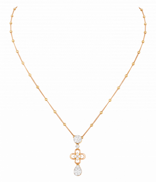 Twin Solitaires Diamond Necklace - Kate Spade Charm Pendant Necklace (540x632), Png Download