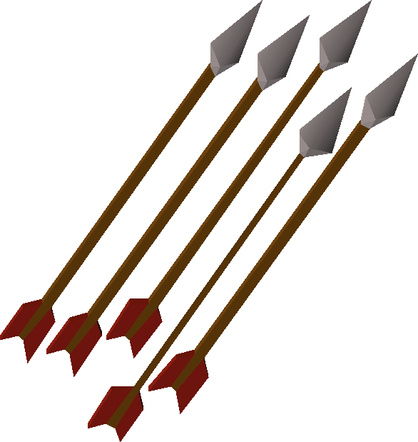 Steel Arrows Detail - Osrs Arrow (586x619), Png Download