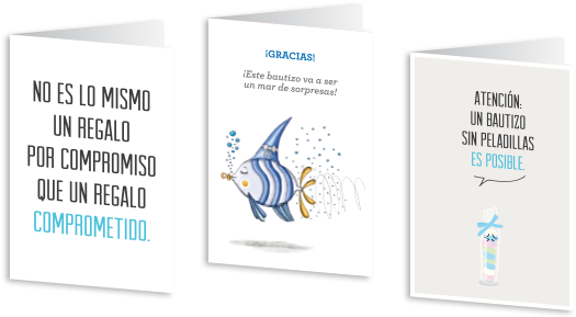 Tres Modelos De Tarjetas De Felicitación - Tarjeta De Regalo Bautizo (533x288), Png Download