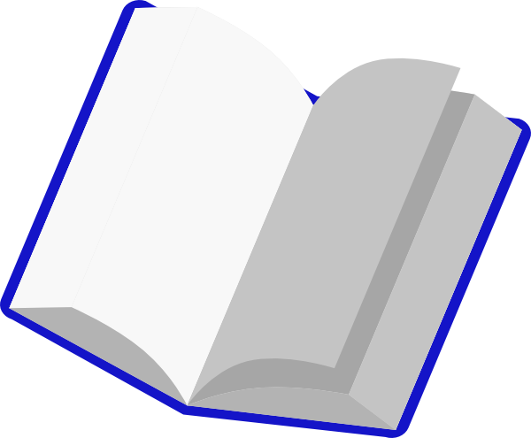 Book Clipart Blue - Blue Book No Background (600x495), Png Download