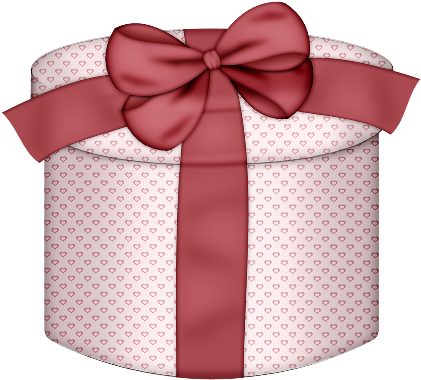 Cajas De Regalos Para Navidad En Png - Cajas De Regalo Redondas (450x410), Png Download
