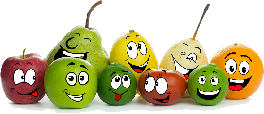 Frutas-transparentes - Cartoon (999x391), Png Download