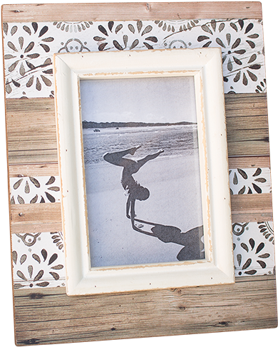 Photo Frame Rustic Wooden Vintage Boho Shabby Country - Picture Frame (500x500), Png Download