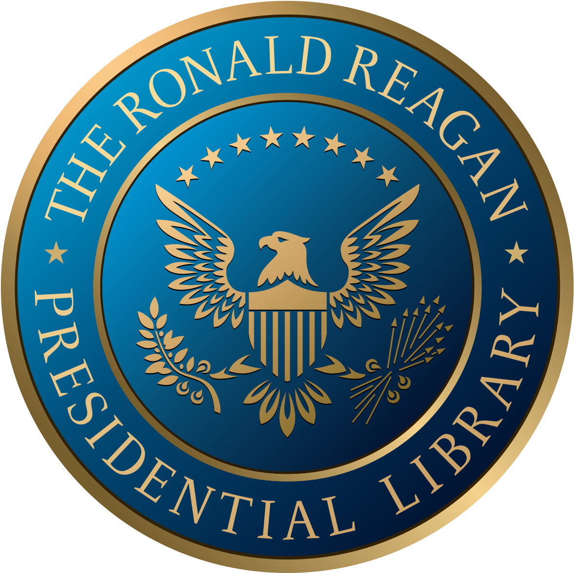 Ronald Reagan Presidential Library Logo (1200x1200), Png Download