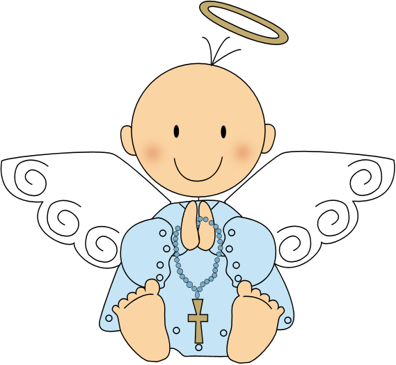 Free Download Angelitas Tiernas Para Bautizo Clipart - Clipart Angel Baptism Design (569x525), Png Download